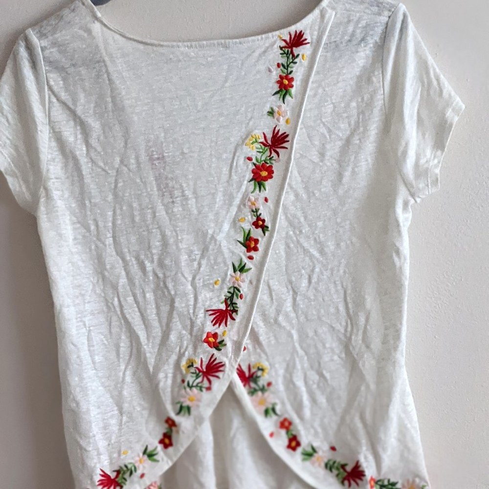 Sezane Embroidered Top, Size S